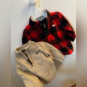 Baby boy 3-6 months, sweaters/pullovers. 2 for $12.